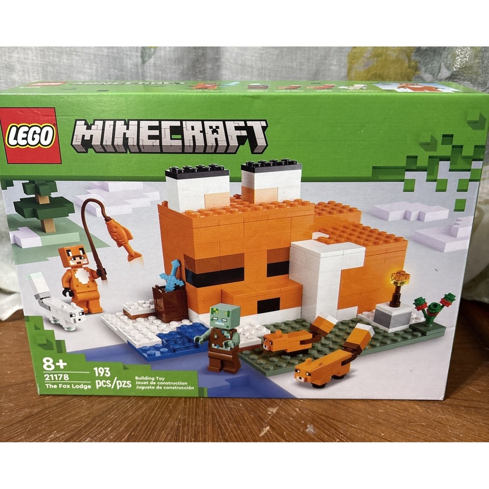 NEW LEGO MINECRAFT Fox Lodge House 21178 Drowned Zombie